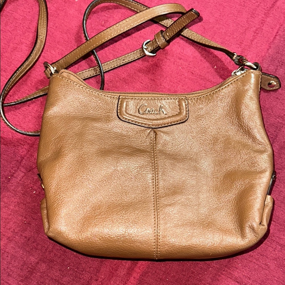 Coach Tan Leather Crossbody Bag